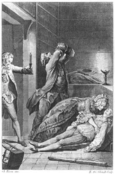 Jean Calas (1698-1762) ontdekt zijn dode zoon